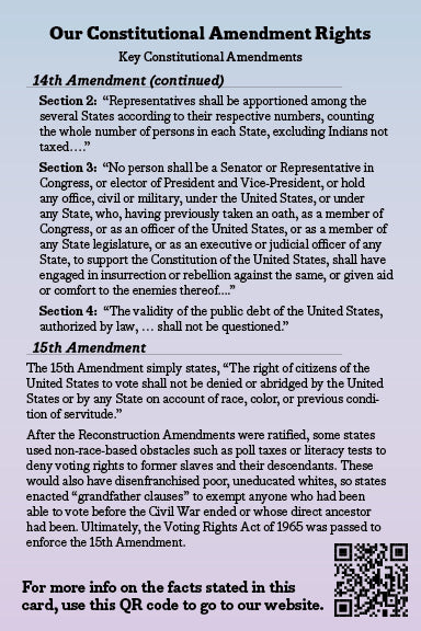2025 Card 19: Our Constitutional Amendments (pack of 10)