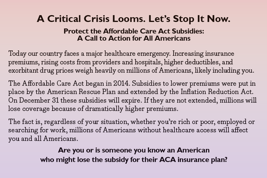 2025 Card 26: Protect the Affordable Care Act (pack of 10)
