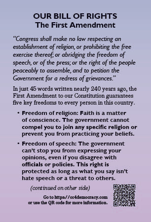 Card 29: The First Amendment (pack of 10)
