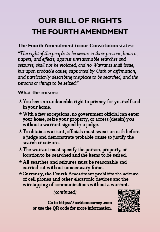 Card 31: The Fourth Amendment (pack of 10)