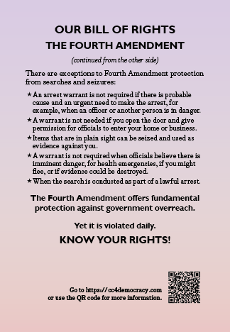 Card 31: The Fourth Amendment (pack of 10)