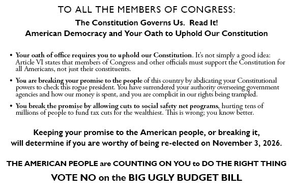 2025 Card 16: Postcard to Congress (pack of 10)